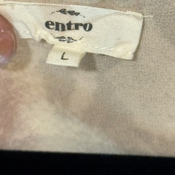 Entro Striped Long Sleeve Blouse in Large - Picture 3 of 7